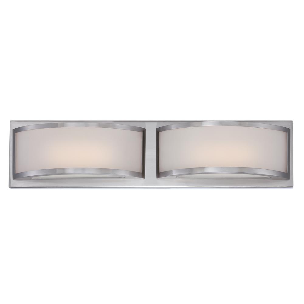 Nuvo Lighting 62/318  Mercer - (2) LED Wall Sconce in Brushed Nickel Finish
